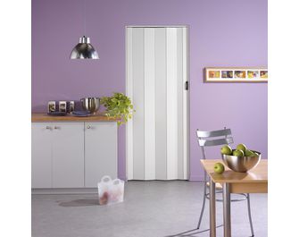 Porte extensible PVC chêne blanchi - Portes